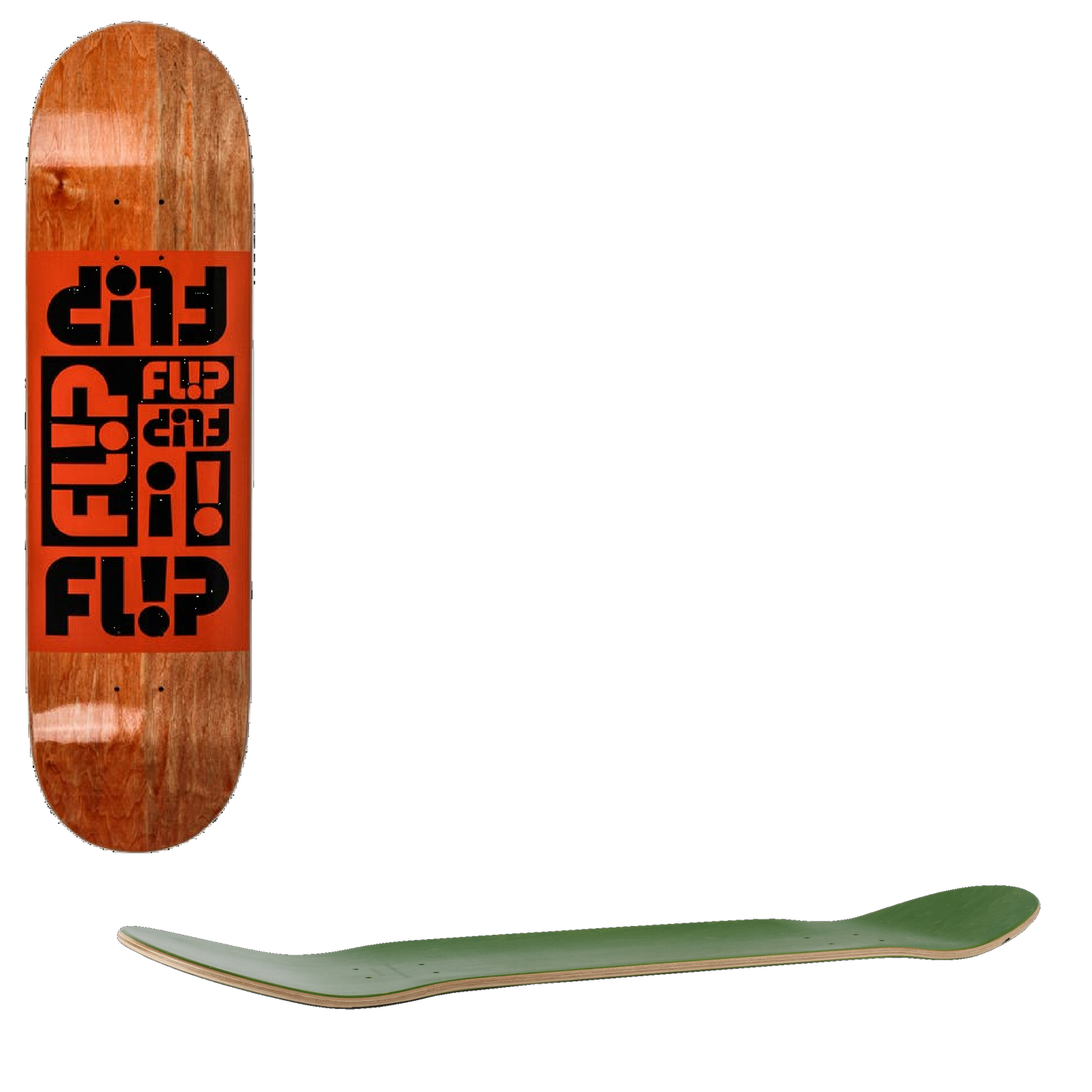 Flip Multi Odyssey Skateboard Deck - Orange 8.38''