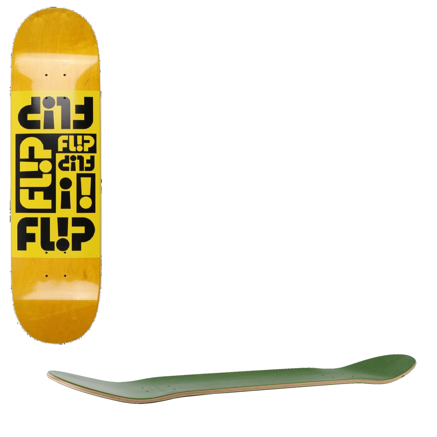 Flip Multi Odyssey Skateboard Deck - Yellow 8''