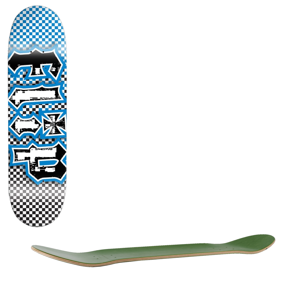 Flip Team HKD Fast Times Skateboard Deck - Blue 8.13''