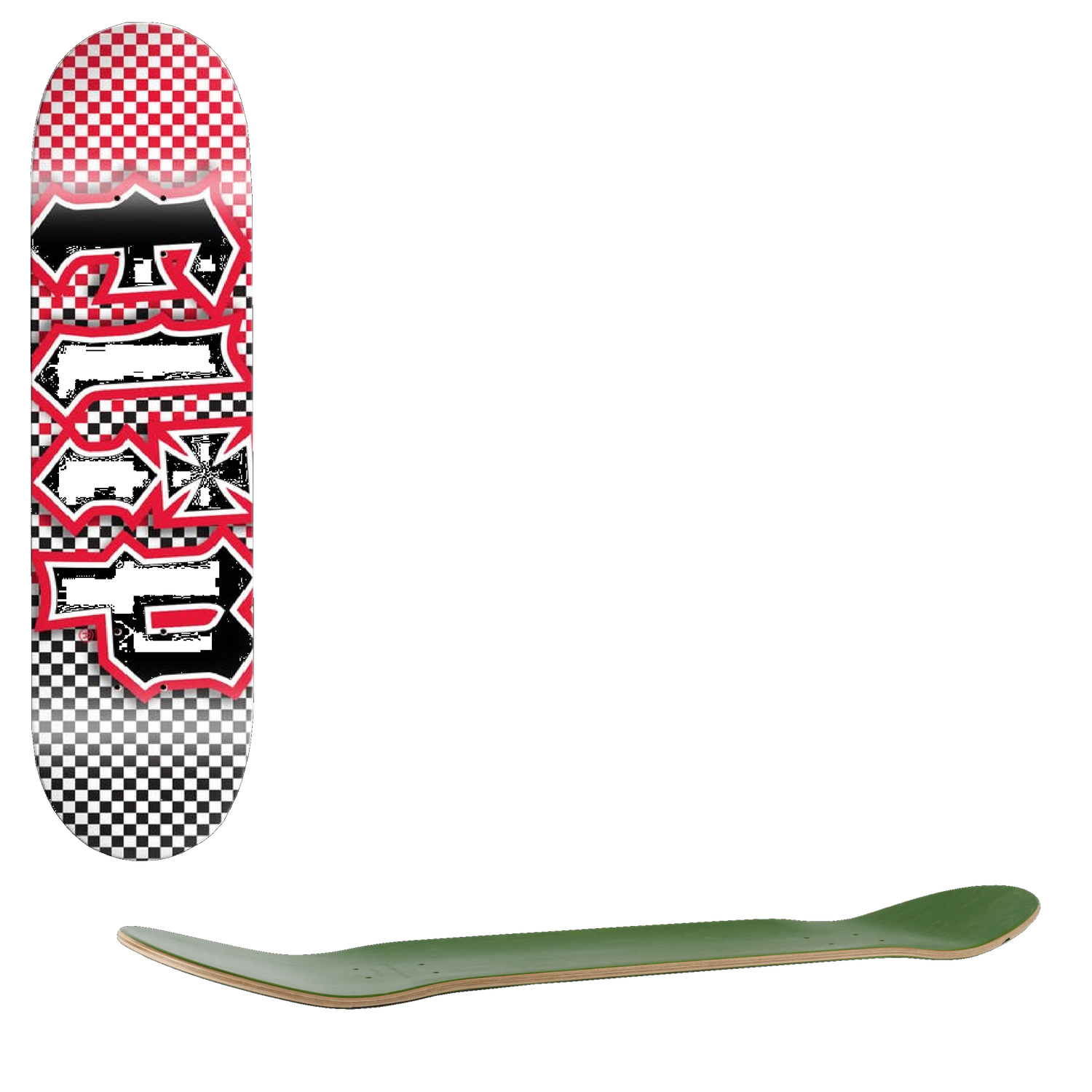 Flip Team HKD Fast Times Skateboard Deck - Red 8''