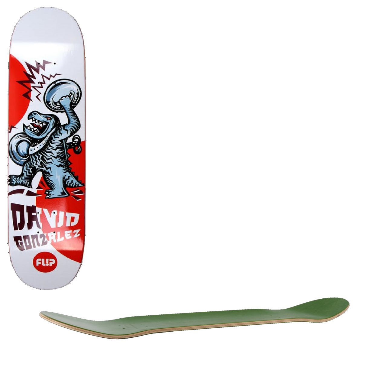 Flip Tin Toys Skateboard Deck - Gonzalez 8''