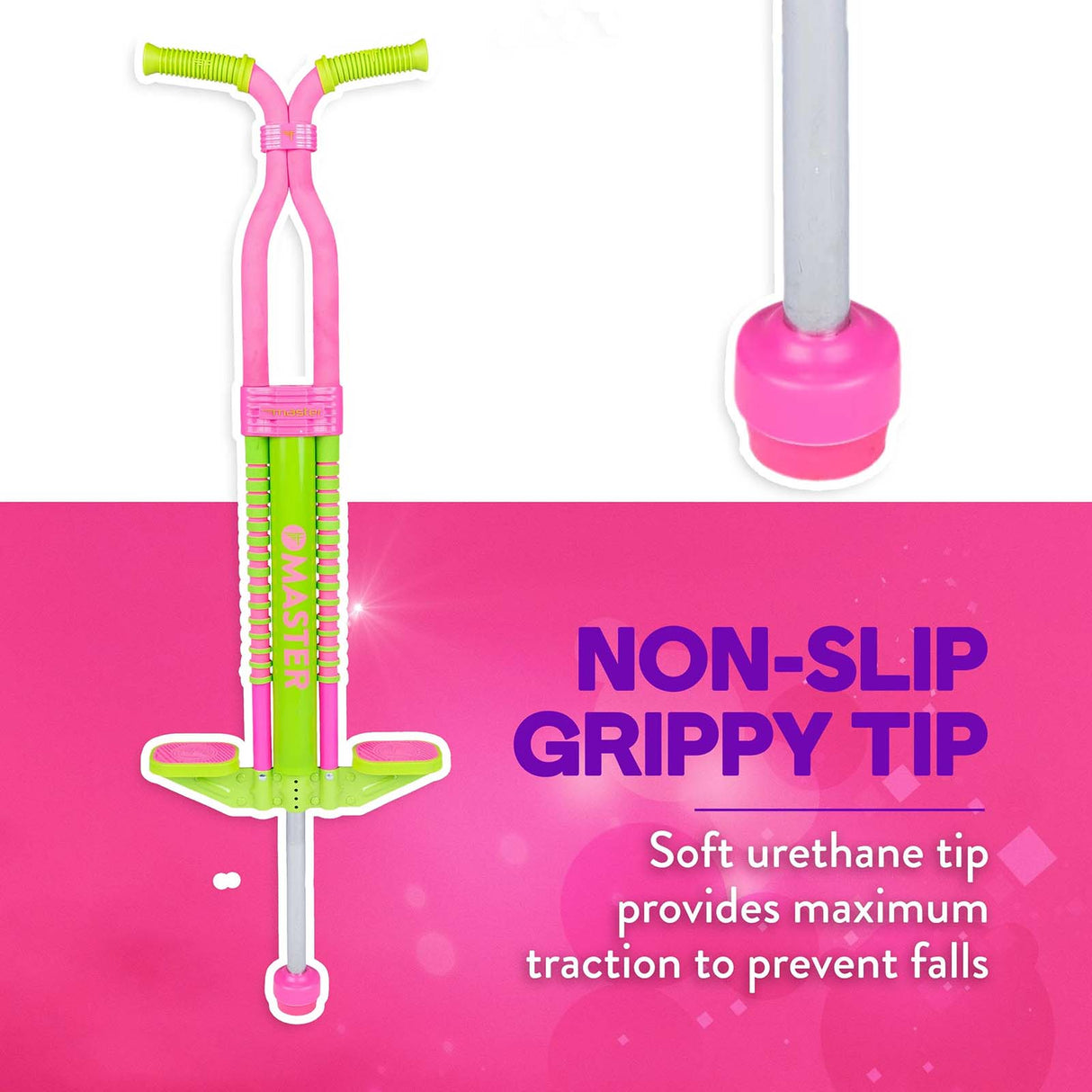 Flybar Master Pogo Stick - Pink/Green