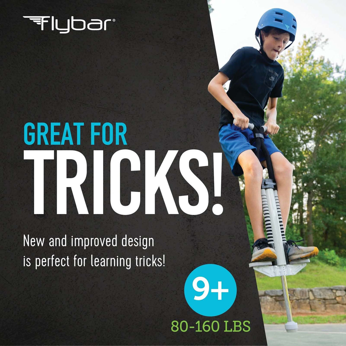 Flybar Master Pogo Stick - Black Lightning Bolt