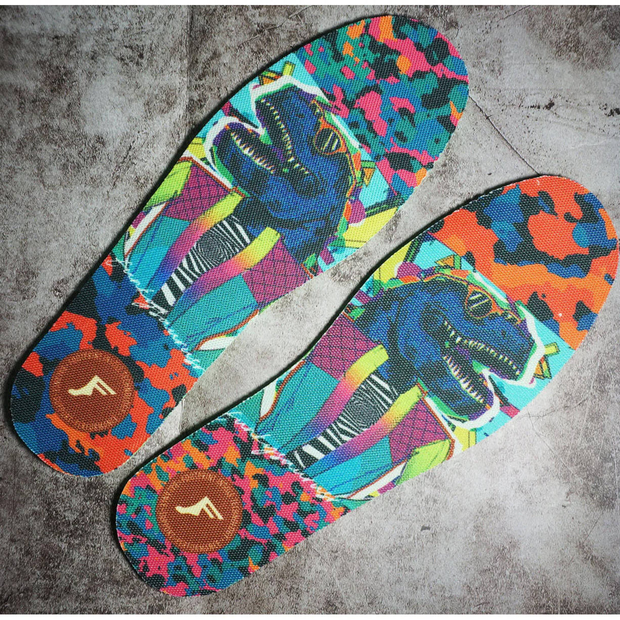 Footprint Kingfoam 5mm Flat Insoles - Funkysaurus