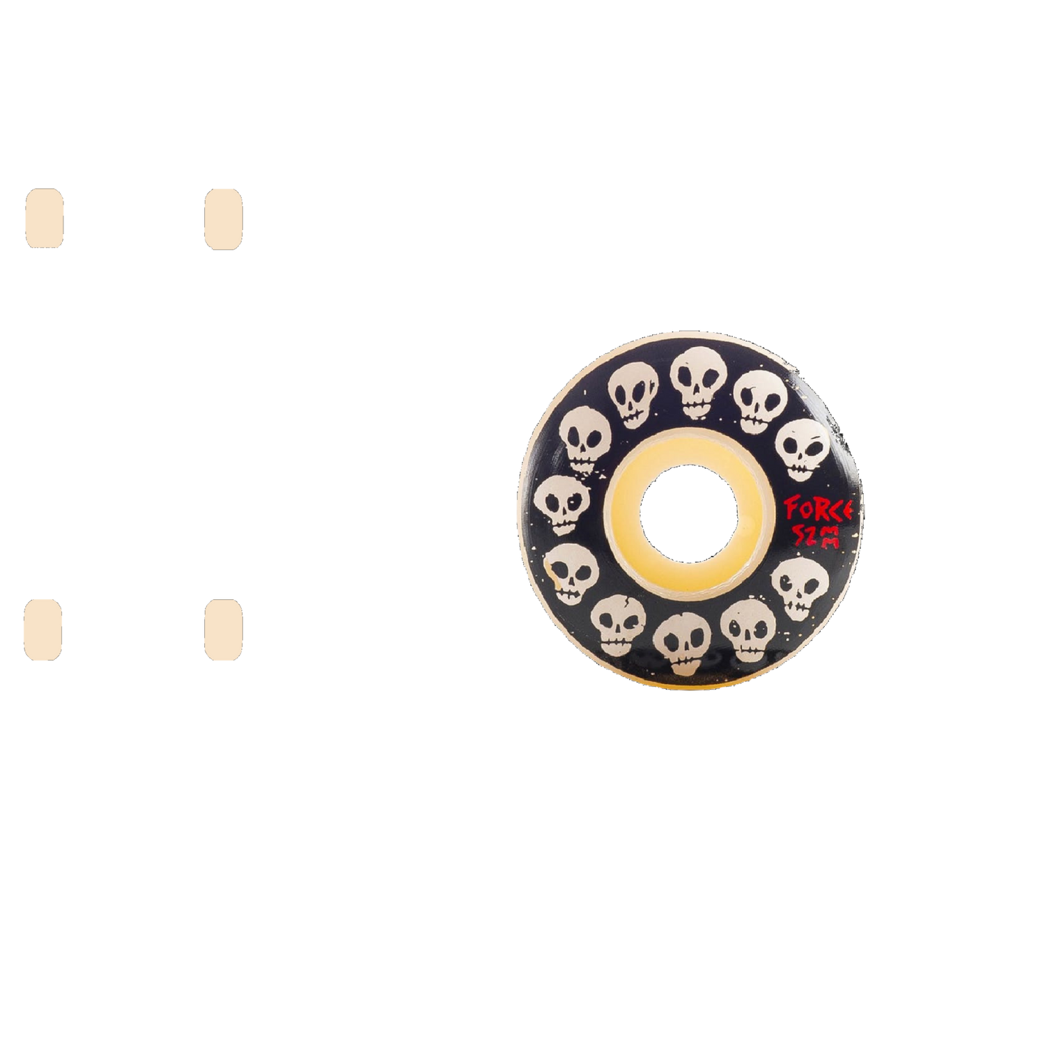 Force 10 Skulls Skateboard Wheels 52mm