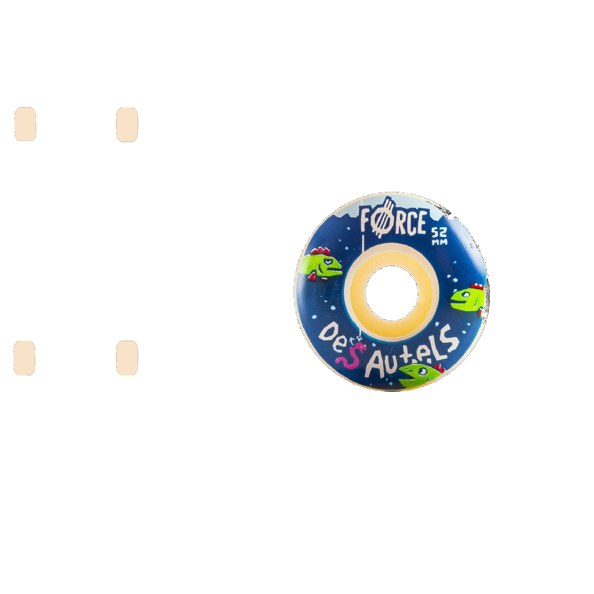 Force Des Autels Fish Skateboard Wheels 52mm