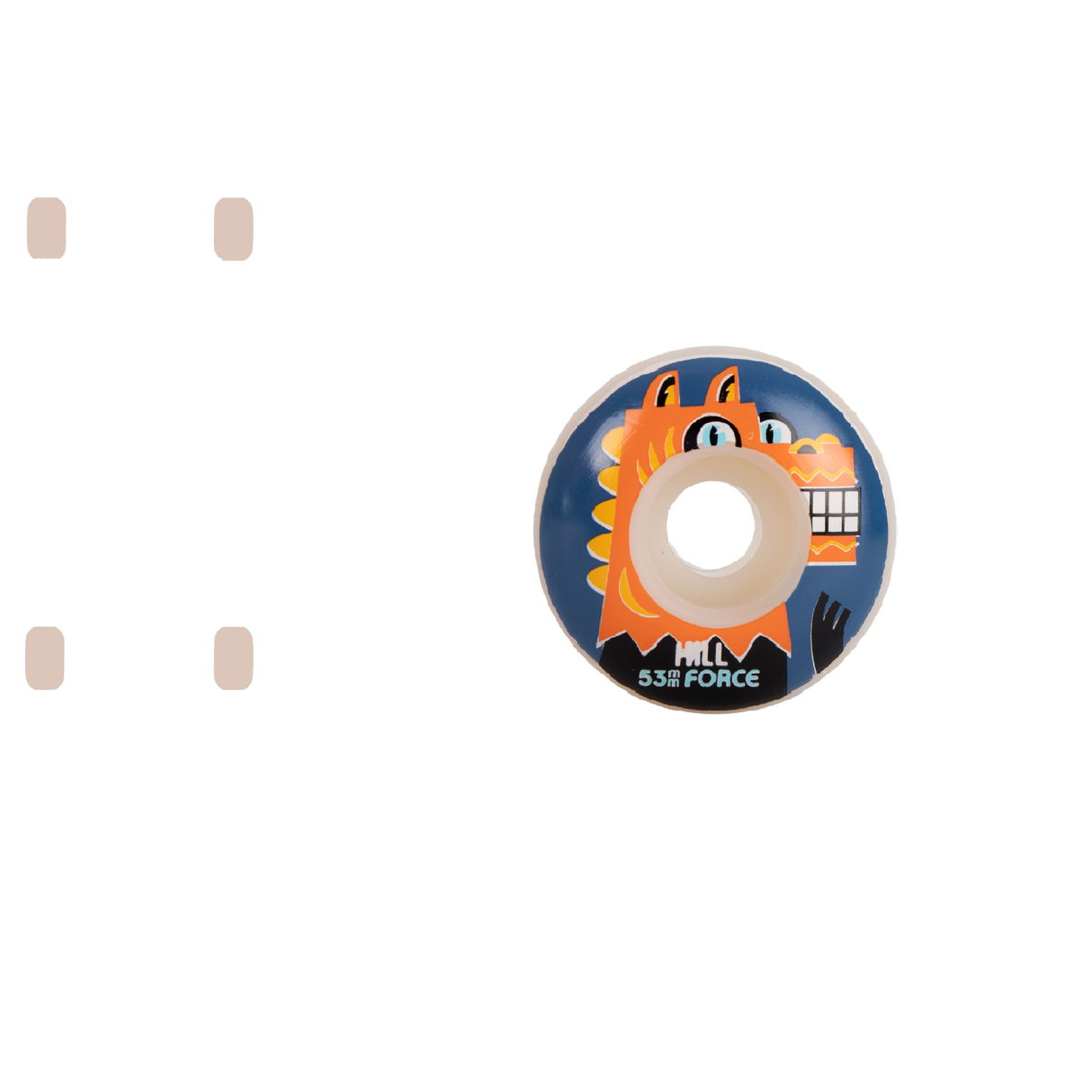 Force  Monster Skateboard Wheels - Hill 53mm
