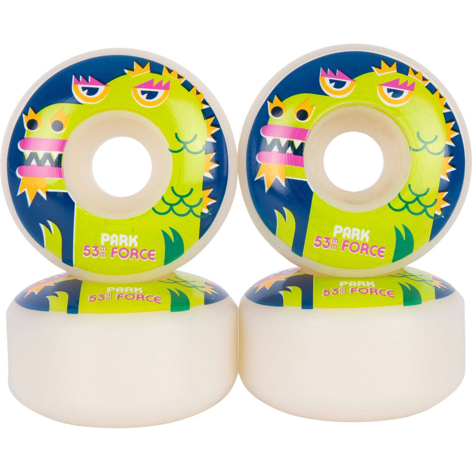 Force  Monster Skateboard Wheels - Park 53mm