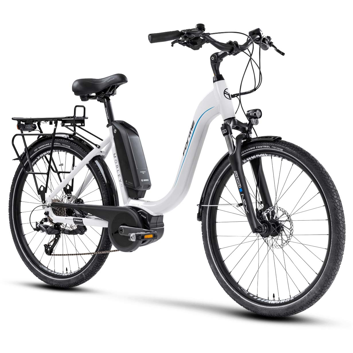 Forme Morely 2E 26" E-Bike - White/Black