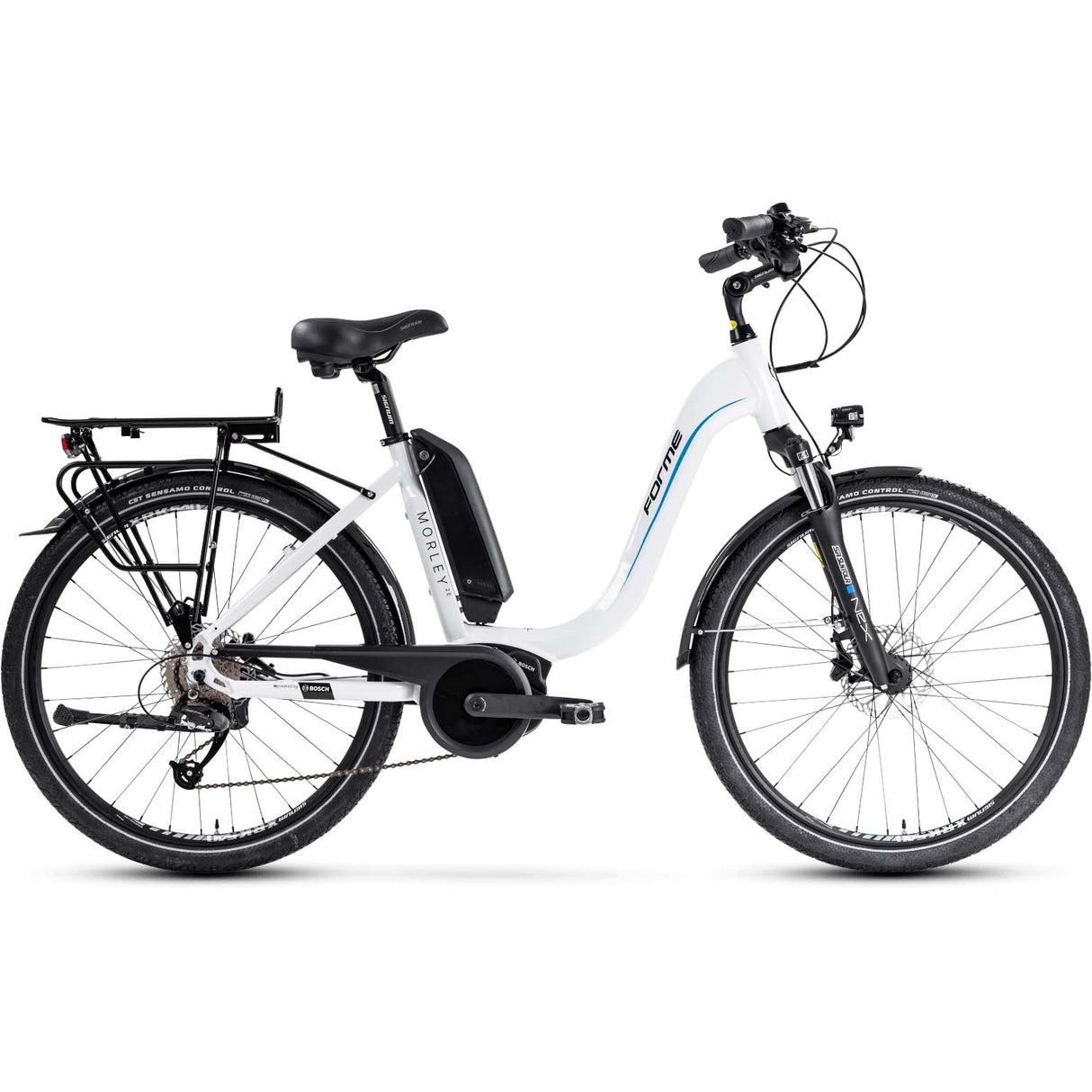 Forme Morely 2E 26" E-Bike - White/Black