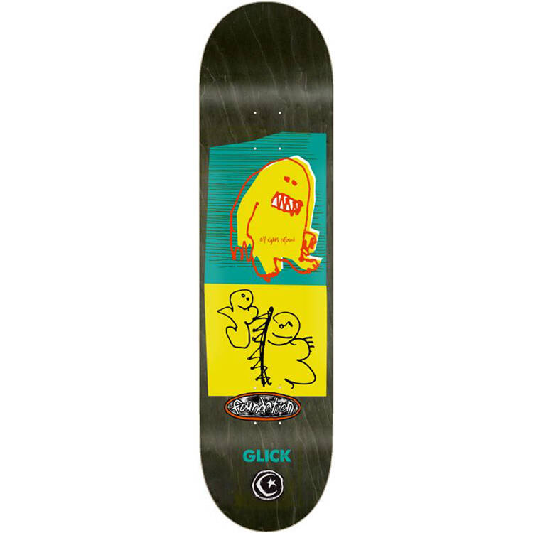 Foundation Glick All Rights Refused Skateboard Deck - 8.38"