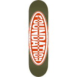 Foundation Oval Skateboard Deck - Olive 8.5"