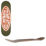 Foundation Oval Skateboard Deck - Olive 8.5"