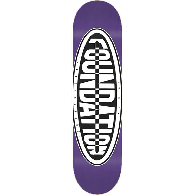 Foundation Oval Skateboard Deck - Purple 8.25"