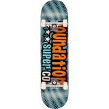 Foundation 3 Star Complete Skateboard - Orange 7.8"