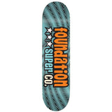 Foundation 3 Star Skateboard Deck - Orange 7.8"
