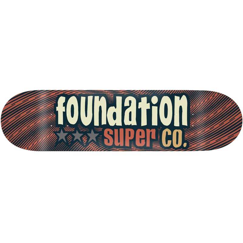 Foundation 3 Star Skateboard Deck - Tan 8.13"