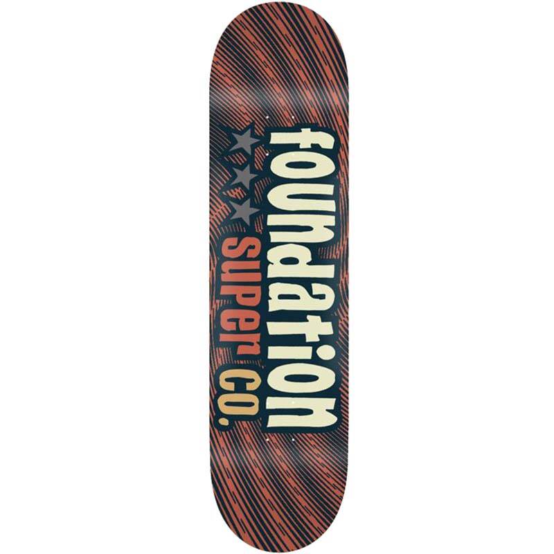 Foundation 3 Star Skateboard Deck - Tan 8.13"