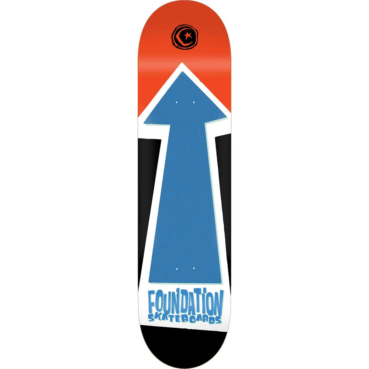 Foundation Arrow Skateboard Deck - Red 8.25"