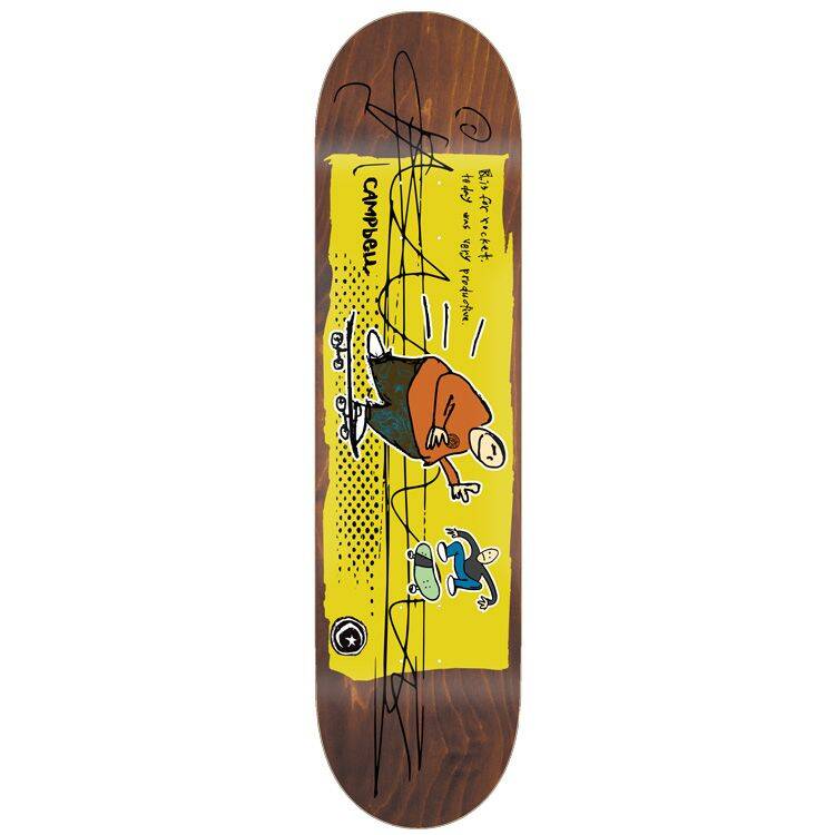 Foundation Campbell R Is For Rocket Skateboard Deck - 8.25"