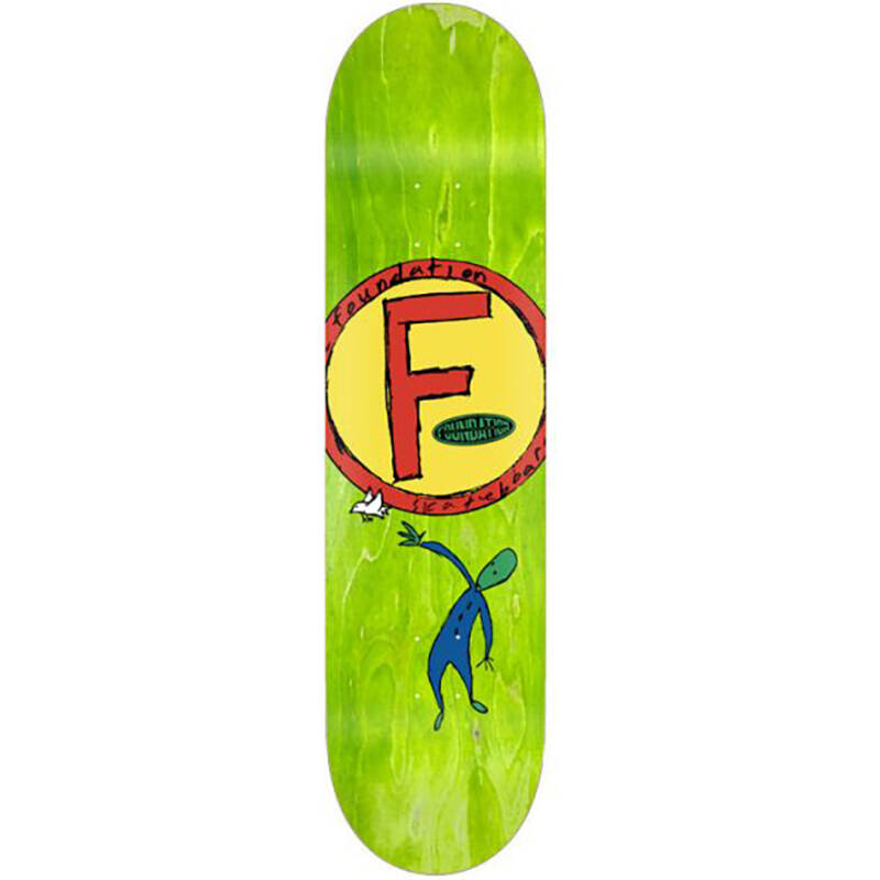 Foundation Circle F Bird Skateboard Deck - 8.25"