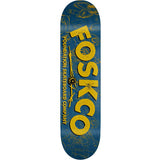 Foundation FOSKCO Skateboard Deck - Yellow 8"