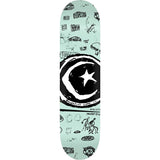 Foundation Star & Moon Doodle Skateboard Deck - 8.75"