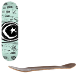 Foundation Star & Moon Doodle Skateboard Deck - 8.75"