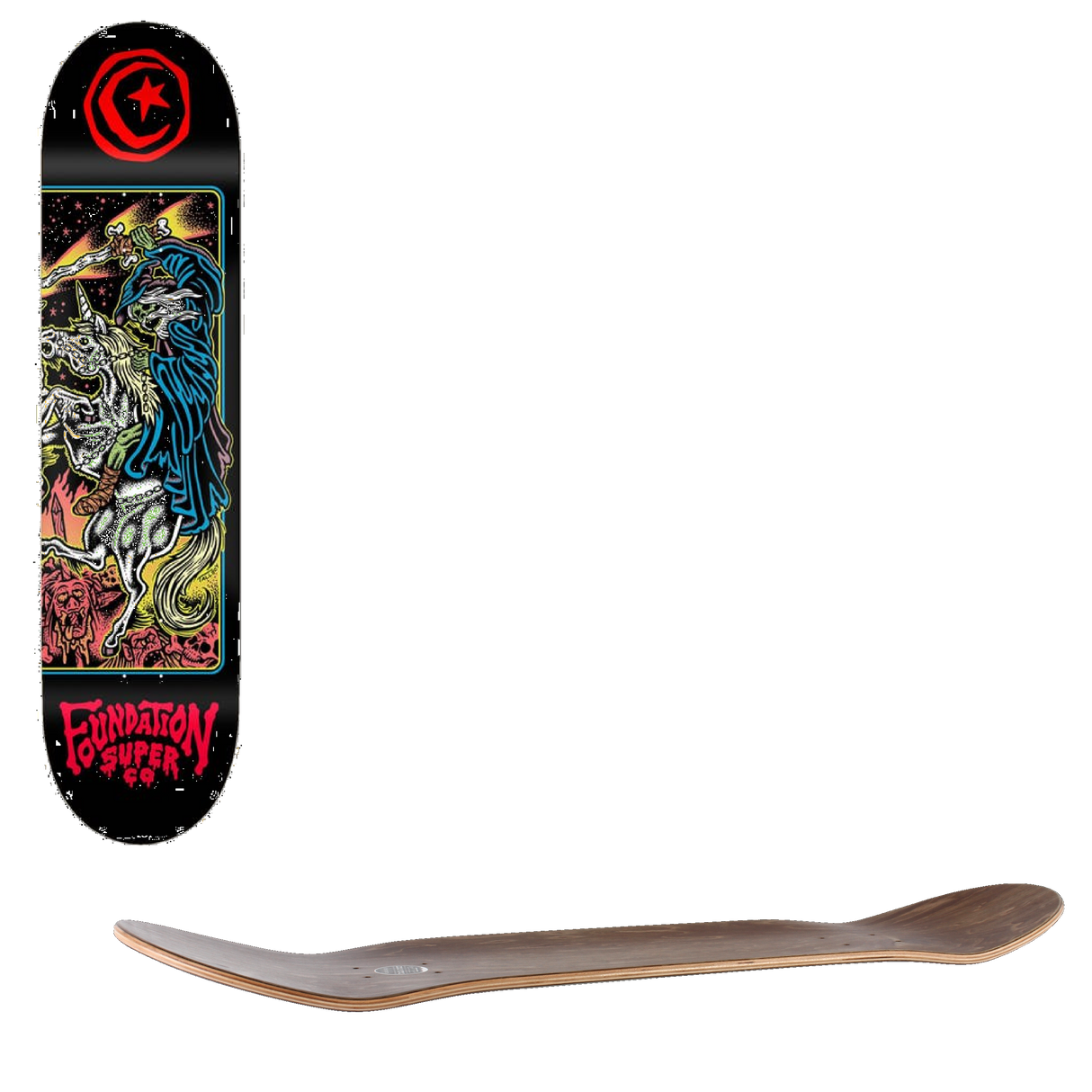 Foundation Nightwatch II Skateboard Deck - 8.5''