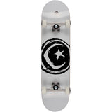 Foundation Star &amp; Moon Complete Skateboard - White 7.75''