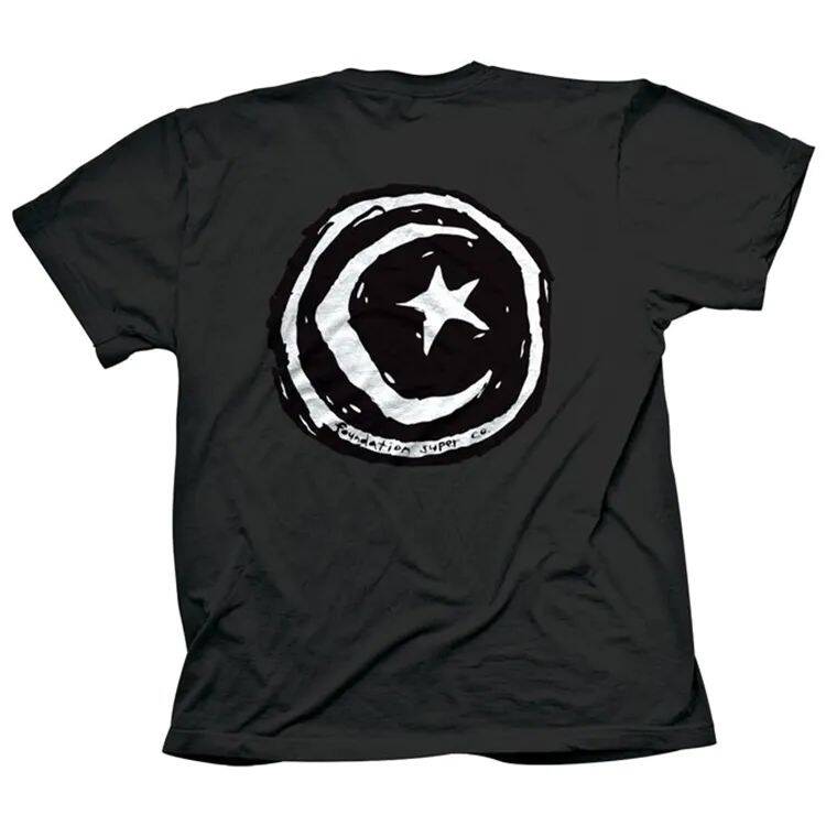 Foundation Star and Moon T Shirt - Black
