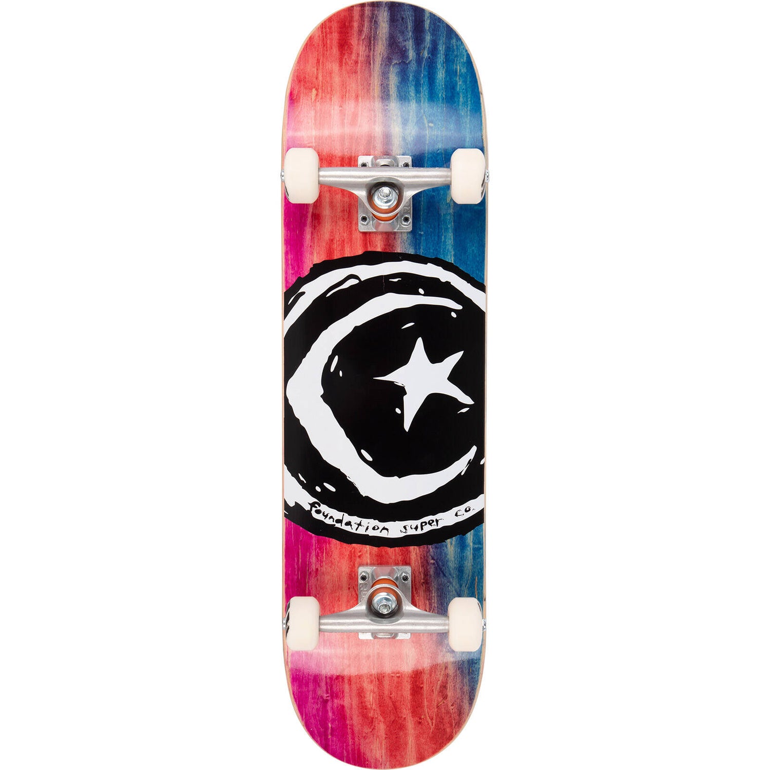 Foundation Star & Moon Complete Skateboard - Dyed Veneer 8.25"