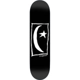 Foundation Star &amp; Moon Square Skateboard Deck - Black 8.25''