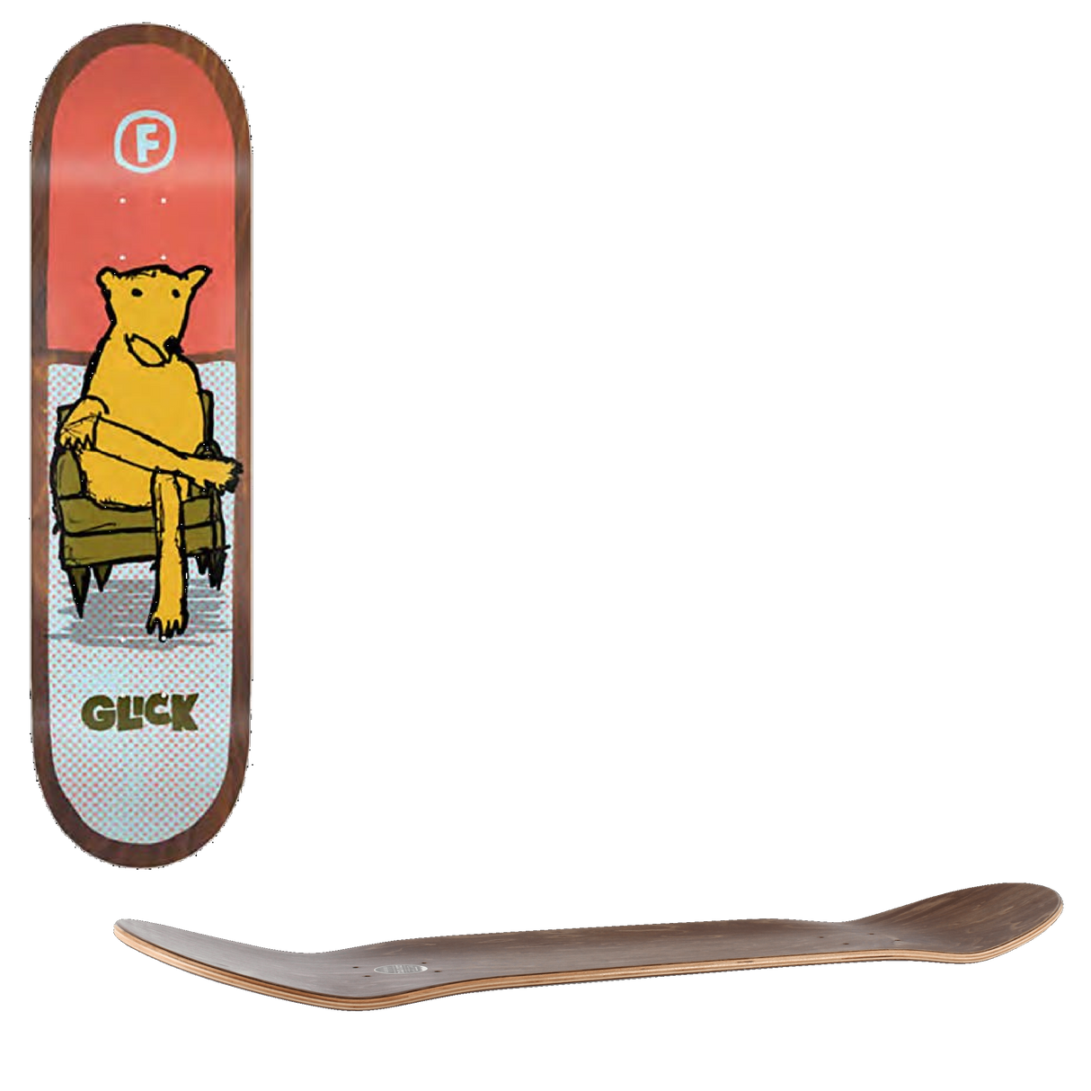Foundation Bear Skateboard Deck - Glick 8.25''