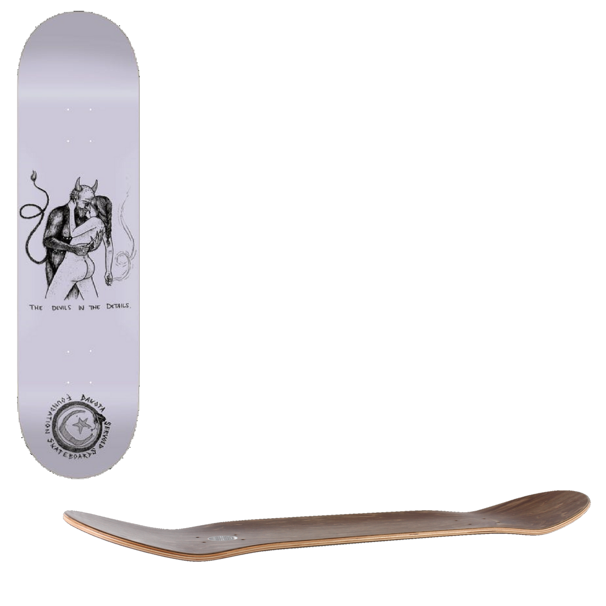 Foundation Devil Iin The Details Skateboard Deck - Servold 8.25''