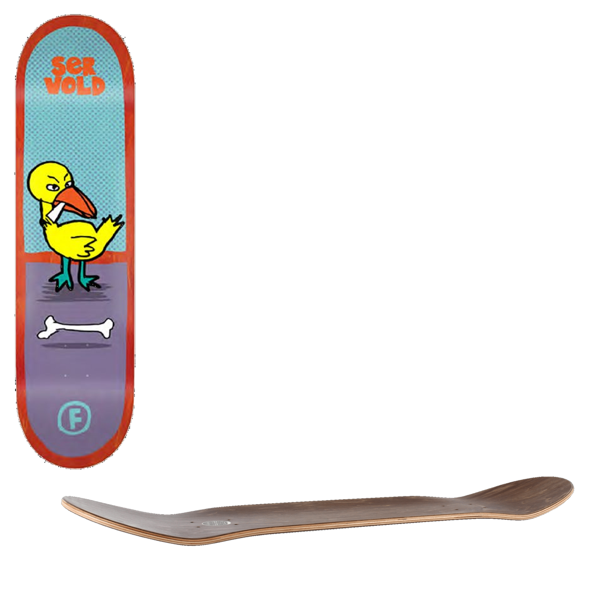 Foundation Duck Skateboard Deck - Servold 8''