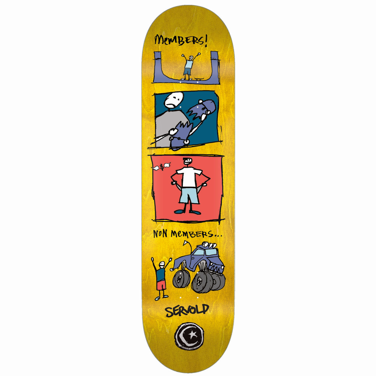 Foundation Members Skateboard Deck - Servold 8.5''