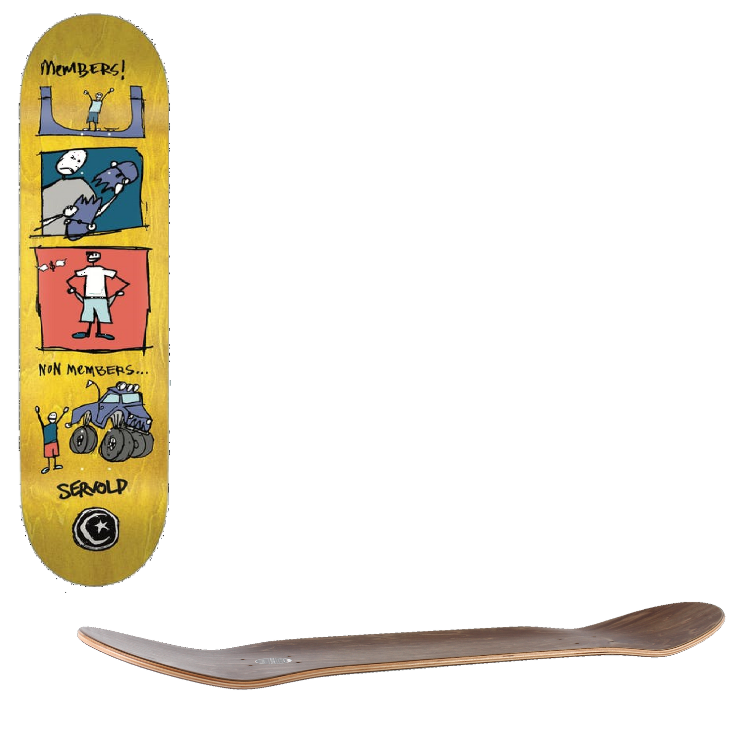 Foundation Members Skateboard Deck - Servold 8.5''