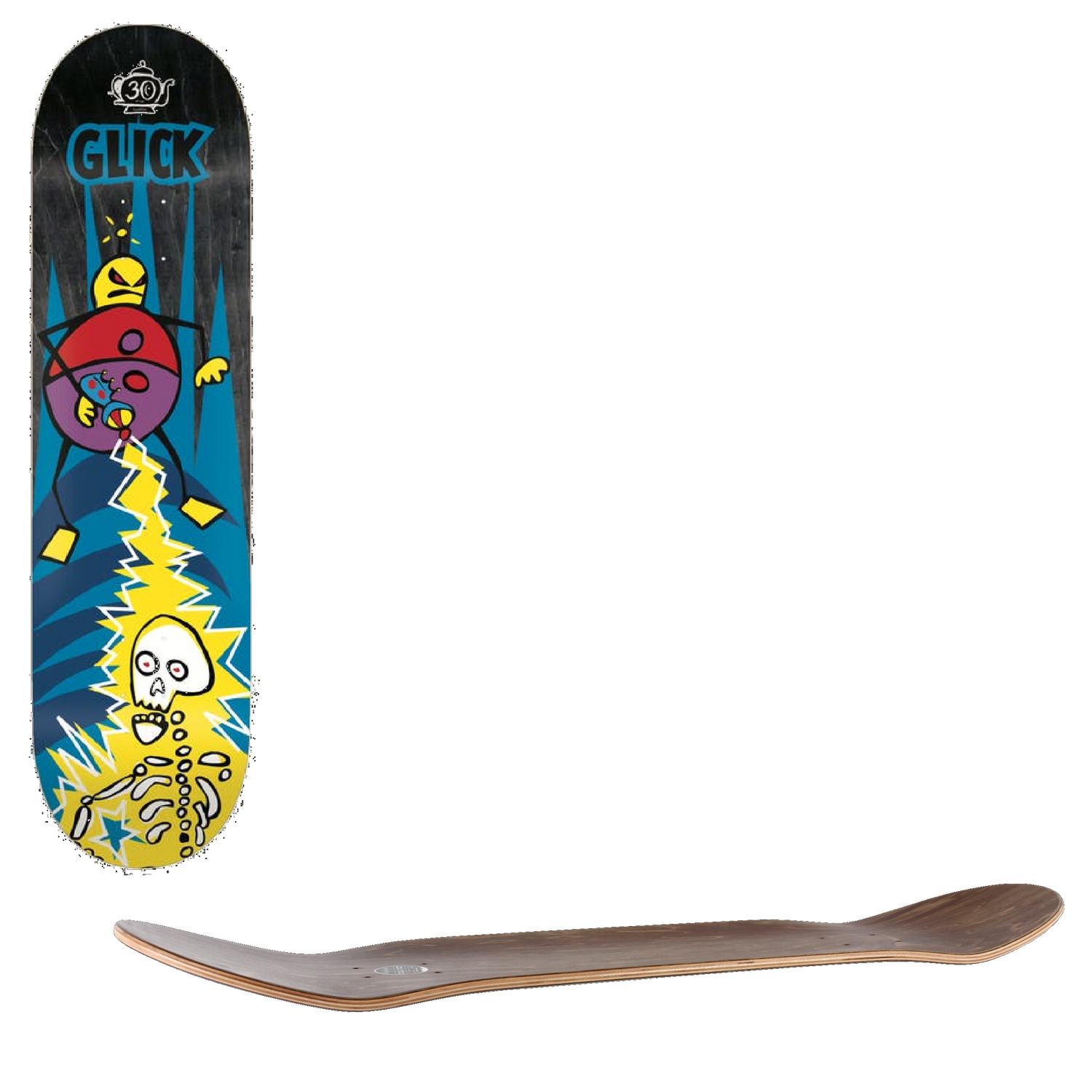 Foundation Phaser Skateboard Deck - Glick 8.25''
