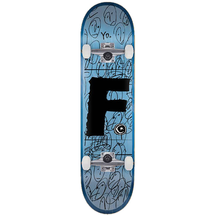 Foundation F-Yo Complete Skateboard - Blue 8.25''