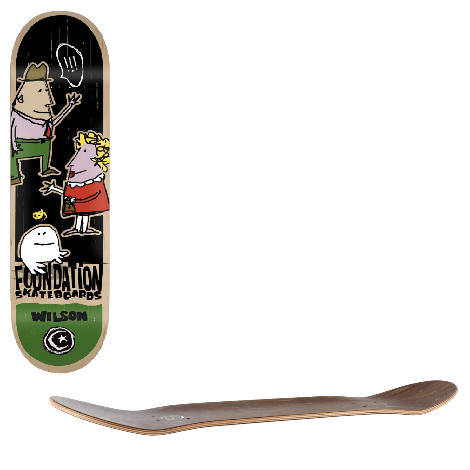 Foundation Hello Skateboard Deck - Wilson 8.38''