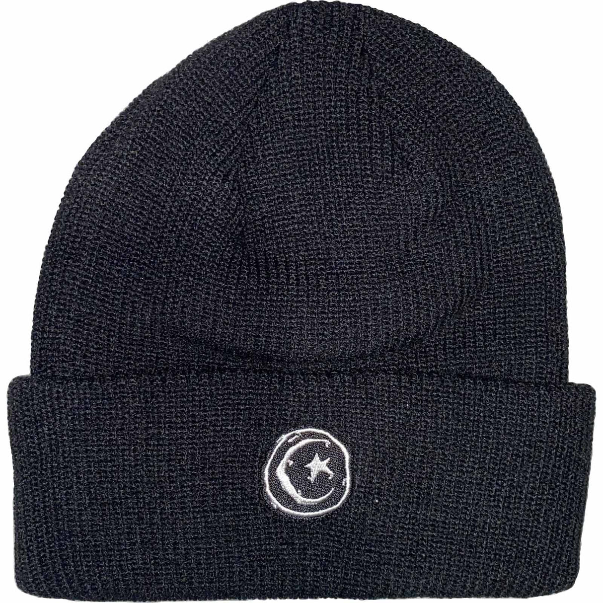 Foundation Star & Moon Cuffed Beanie - Black