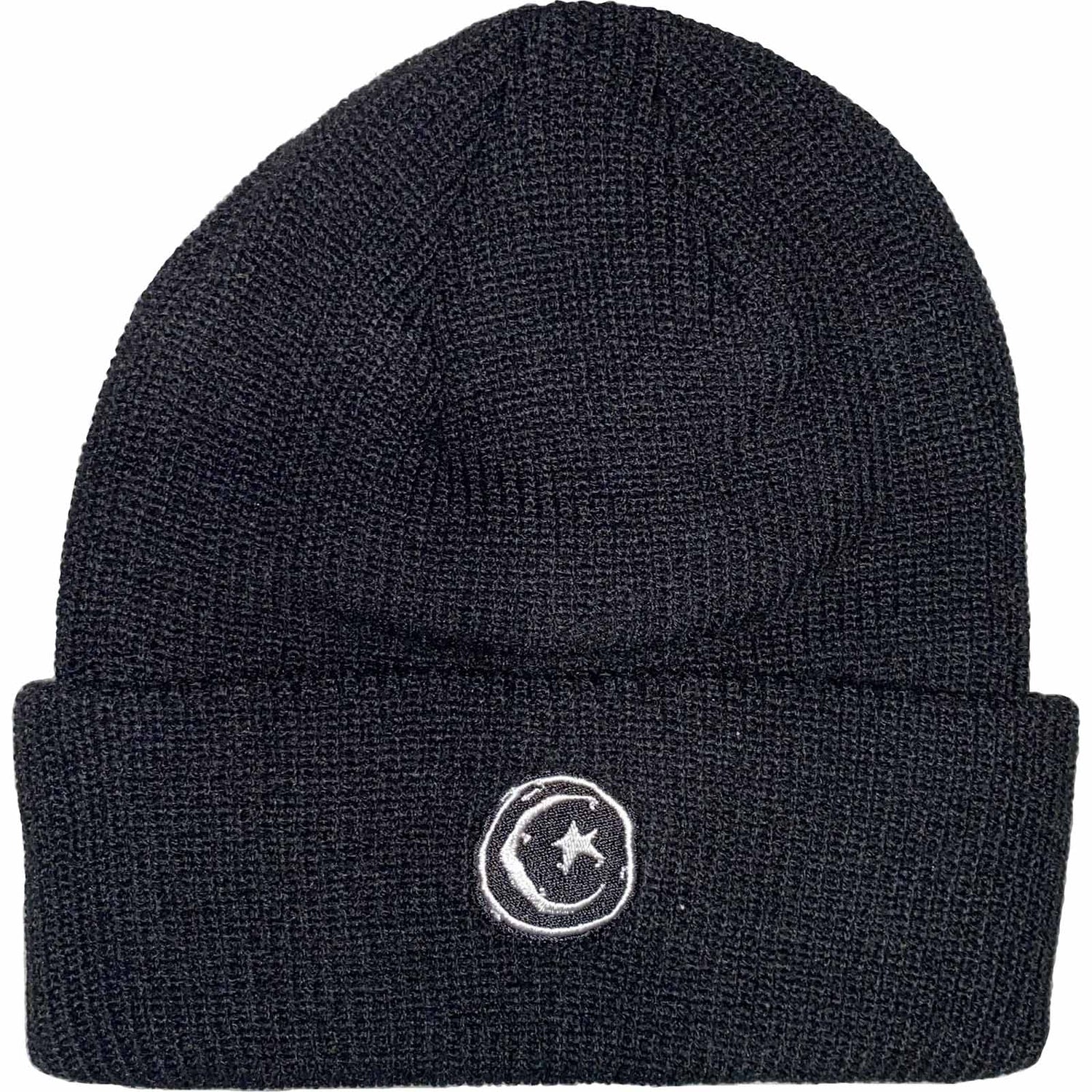 Foundation Star & Moon Cuffed Beanie - Black
