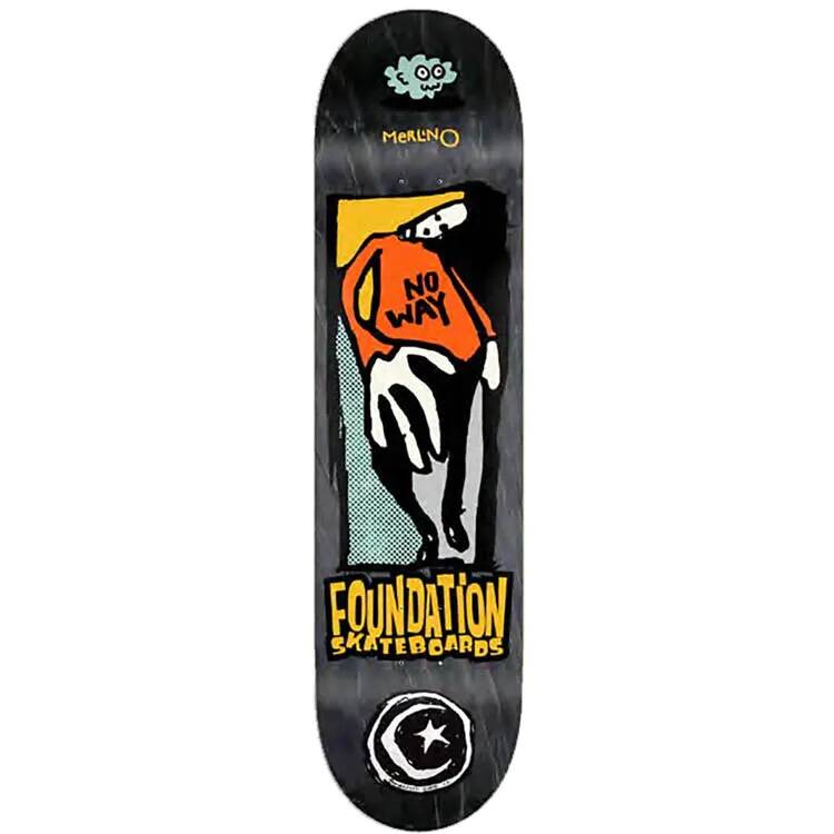 Foundation No Way Skateboard Deck - Merlino 8.25''