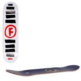 Foundation Doodle Stripe Skateboard Deck - White 8.5''