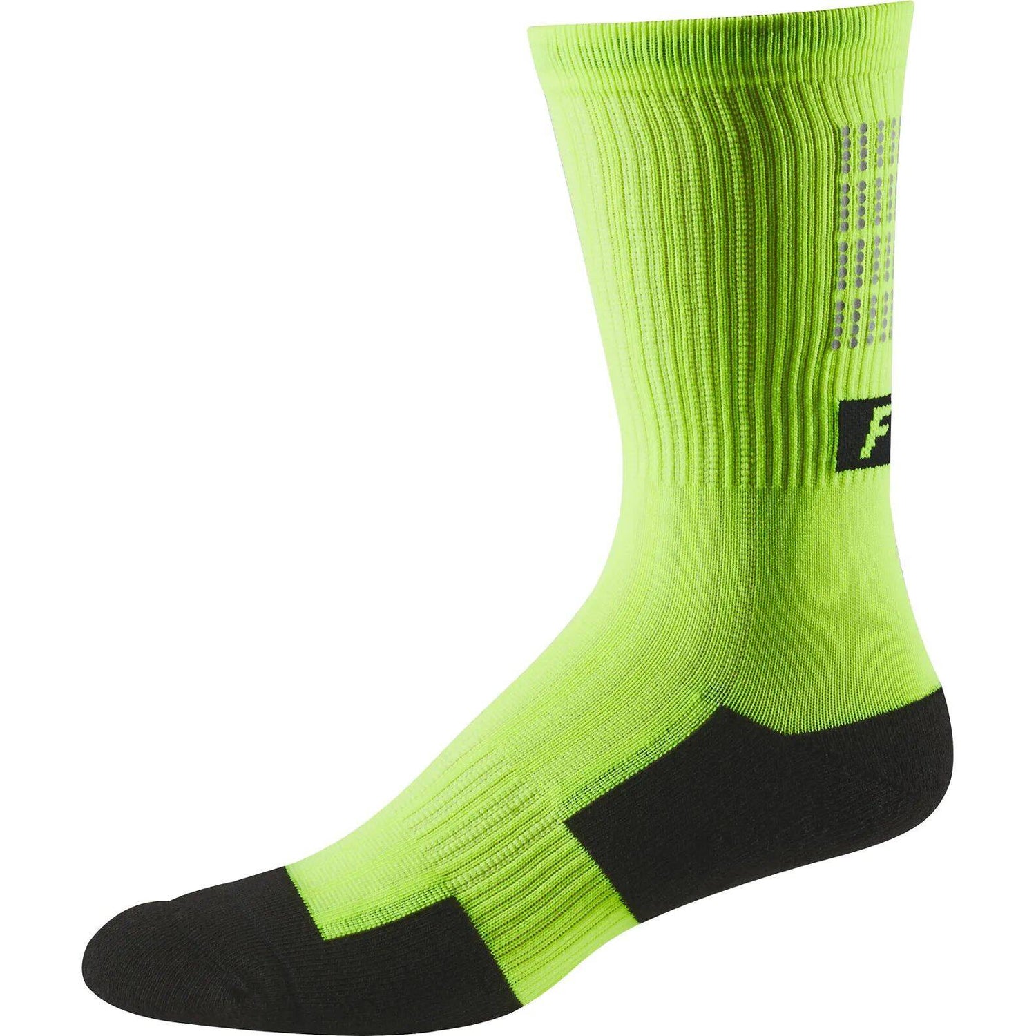 Fox Trail Cushion Lunar 8" Socks - Day Glow Yellow