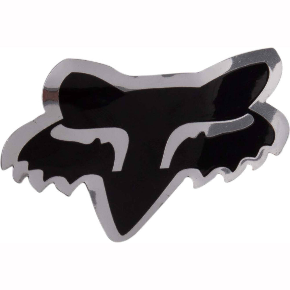 Fox FoxHead Sticker - Chrome - 2.5"