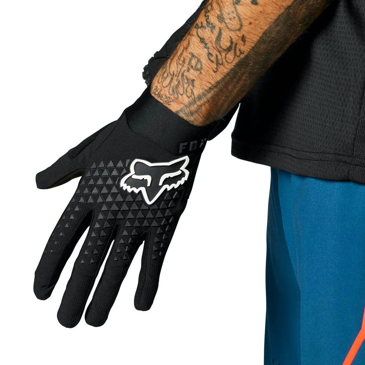 Fox Defend Protective Gloves - Black Large