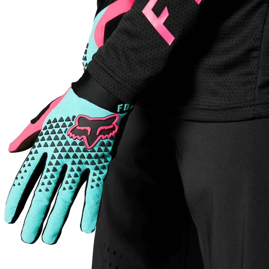 Fox Defend Protective Gloves - Teal