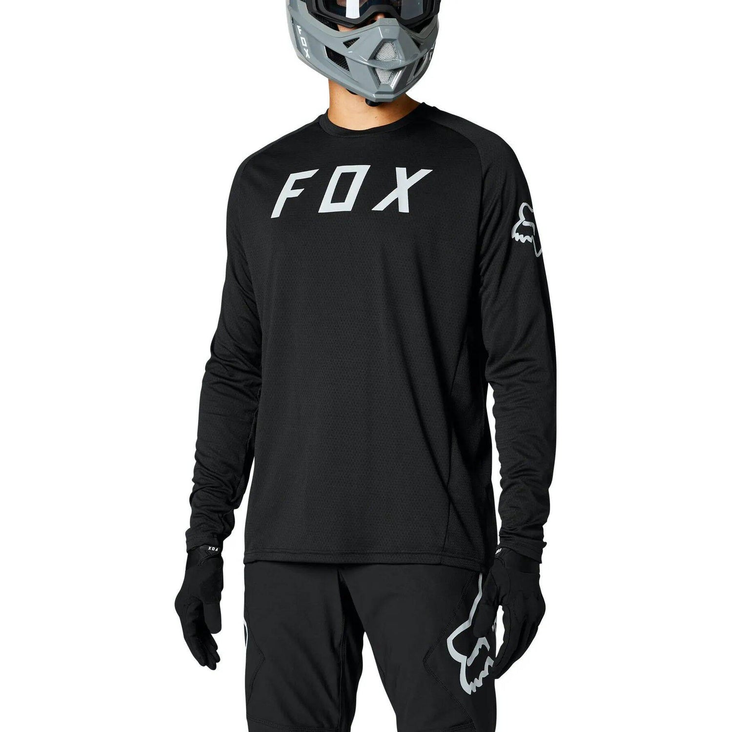Fox Defend Long Sleeve Jersey - Black